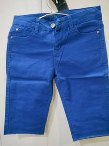 Blue Capri Pants