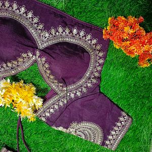 Vichtra Silk Embroidery Blouse