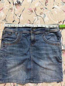 Denim Mini Skirt