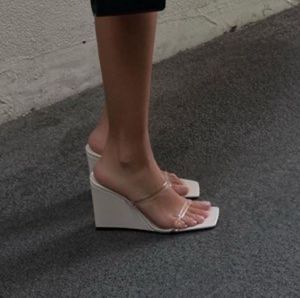 Zara Vinyl Wedges