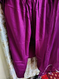 Elegant Purple Kurta Set New 42 Size
