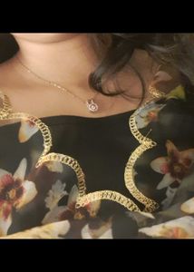 Black Kurti ,pant Along With Floral Dupatta