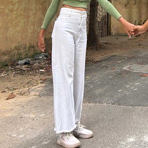 White Wide Leg Jeans
