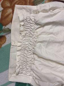 Elegant White satin zara Shirt