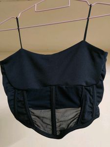 Black Corset Style Top