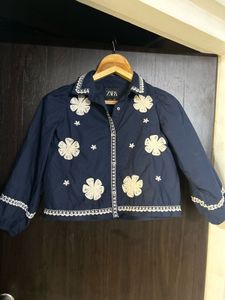 Zara Embroidered Crop Top