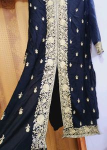Black Kashmiri Work Kurti