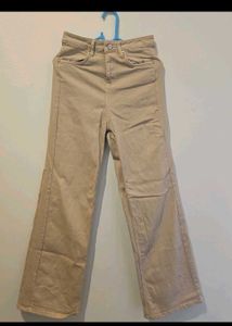 High Waisted Tan Jeans