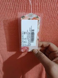 Peach Turtleneck Sweater