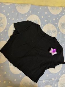 Shein Black Basic T-Shirt