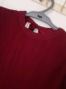 Brown Blouson Top