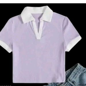 Cute Lilac Crop Top