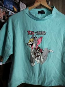 Tom &amp; Jerry Cropped Tee