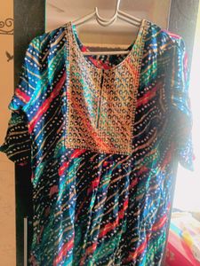 Blue Embroidered Kurta