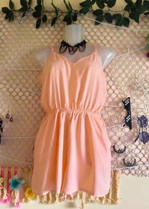 Size S/M H&amp;M Peach Jumpsuit 🎁Buy 2 Get 1 Free 🎁