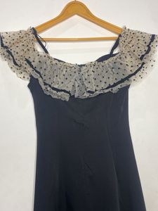 Black Off-Shoulder Mini Dress