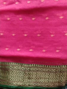 Elegant Pink Ethnic Saree