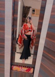 Handkerchief Pattern Crop Top