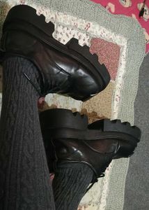Chunky Gothic Platform Derby Shoes
