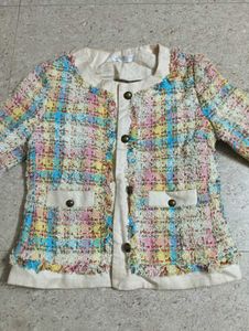 Colorful Tweed Jacket
