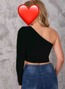 One-Shoulder Crop Top