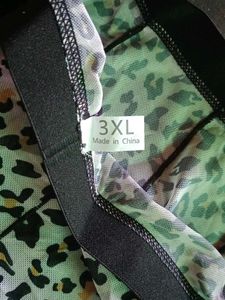Leopard Print mesh transparent Briefs