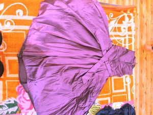 Heavy Purple floor touch gown for girls