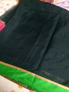 Black Zari Work Comfortable Cotton Saree