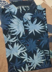Tommy Hilfiger Blue Floral Shirt - L