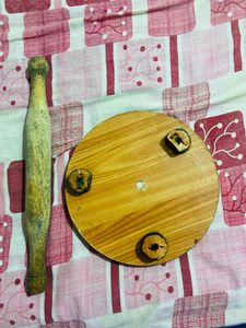 Wooden Rolling Pin &amp; Board Set