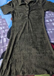 Green Shirt Dress