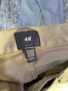 H&amp;M Beige Straight Leg Chinos