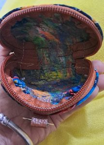 ◾ Ikkat Print Coin Pouch 👝