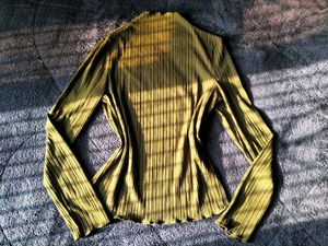 Olive Green Ribbed Turtleneck