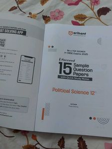 POLITICAL SCIENCE SAMPLE QUESTION PAPERS CLASS 12