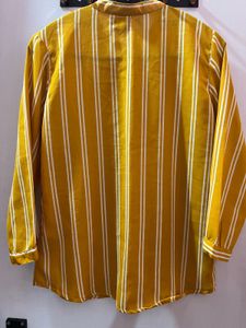 Striped Mustard Blouse