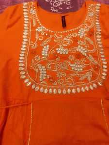 Frock Plazo Suit Dupatta Set