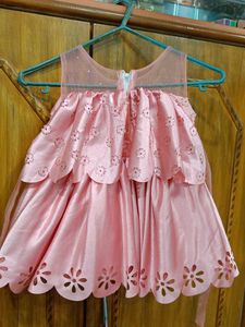 Beautiful Peach Dress for party wear