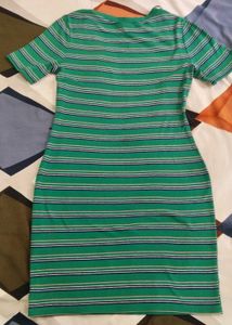 Striped Green Bodycon Dress