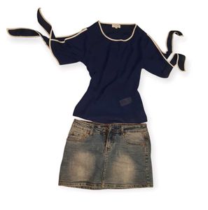 Cold Shoulder Tie - Up Top