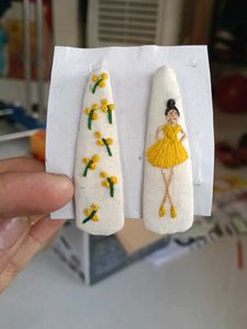 Embroidery Hair Clip