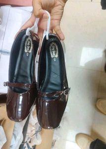 Coffee Brown Marry Jane Flats