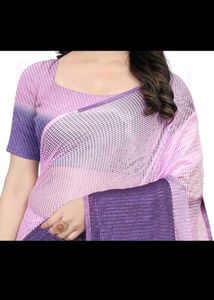 Multicolour Netted Saree