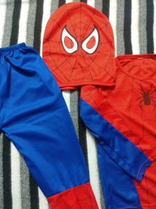 Spiderman Dress with Mask for 4-6 Years Old