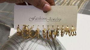 Golden Earring - Fashion Jewelry (Pair of 3)