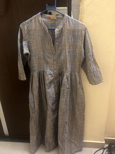 Grey Round Kurta (M) Size