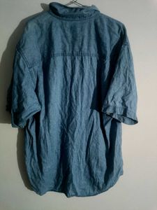 Thrifted baggy Vintage Denim Shirt