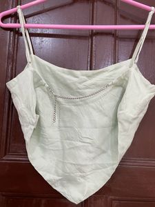 Backless Satin Top