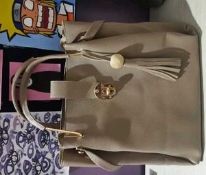 Elegant Taupe Tote Bag( pack of 3)