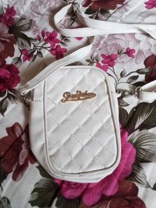 White Quilted Crossbody Bag